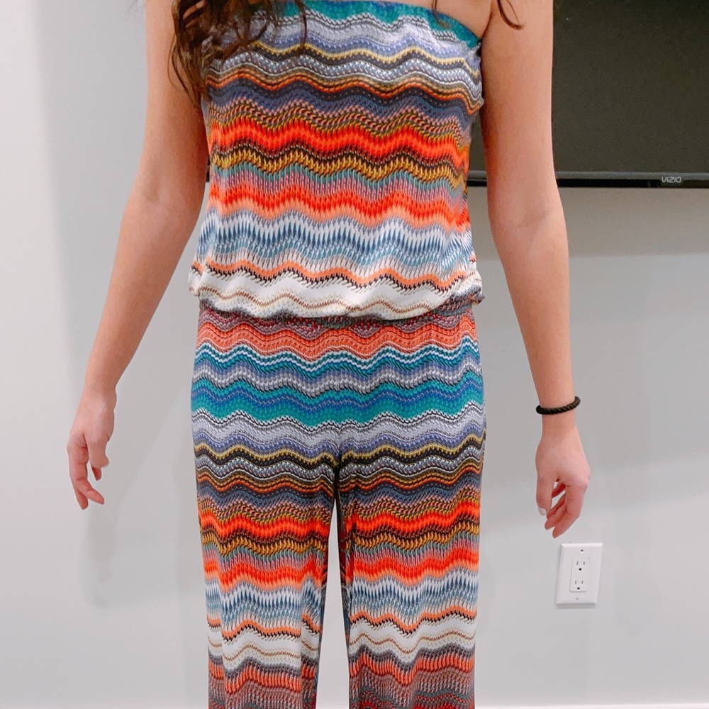 multi colored jumpsuit